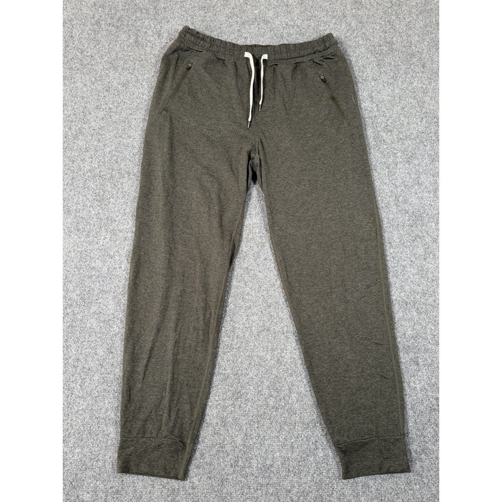Vuori Ponto Performance Pants Mens XL Green Heather Joggers Stretch Gym V438